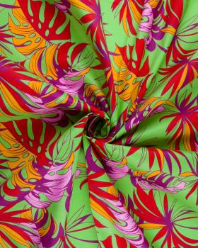 Polynesian fabric API Green - Tissushop